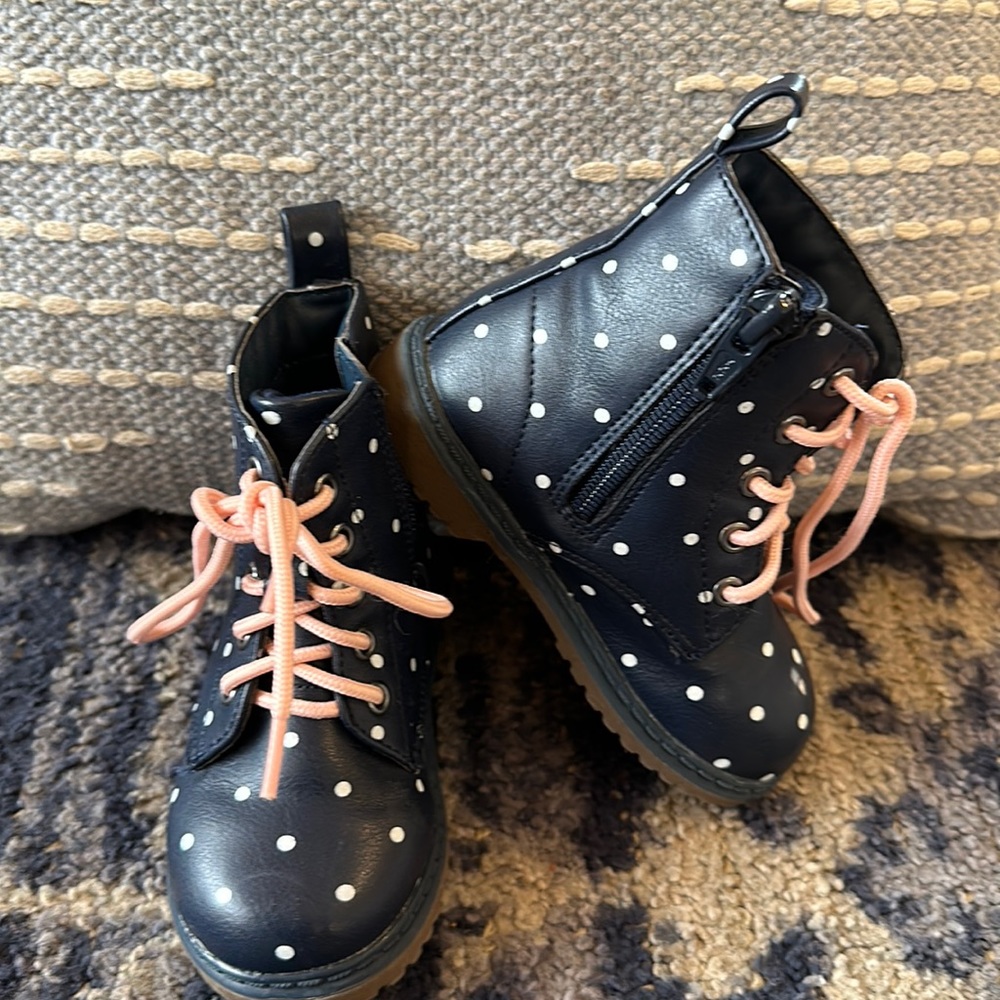 Old navy Navy polka dot boots